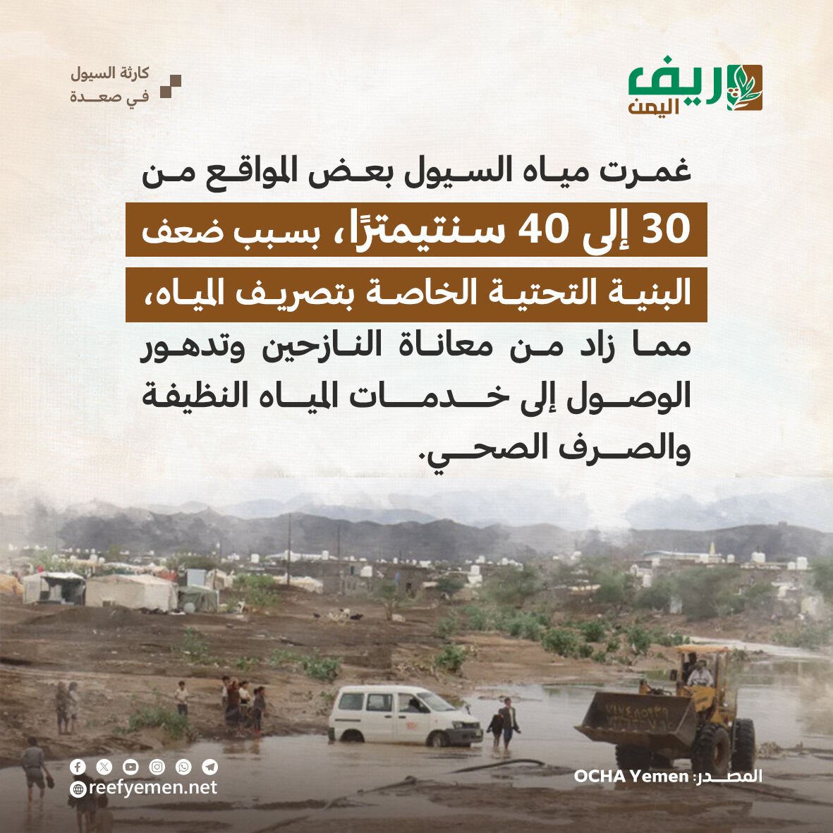 كارثة السيول في صعدة