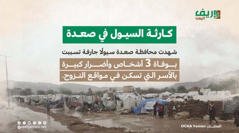 كارثة السيول في صعدة