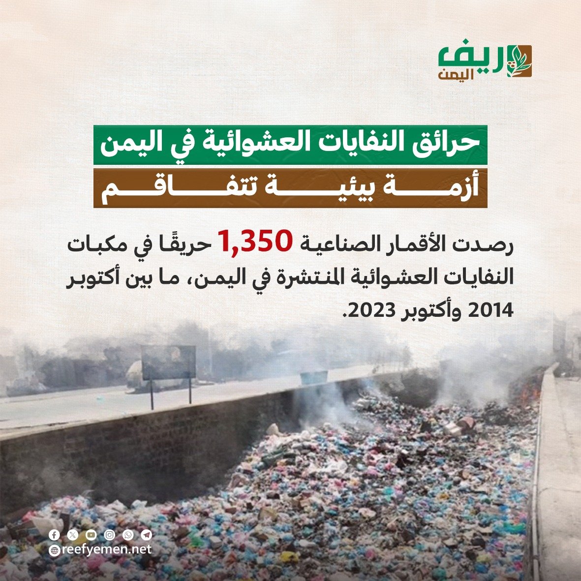 حرائق النفايات في اليمن