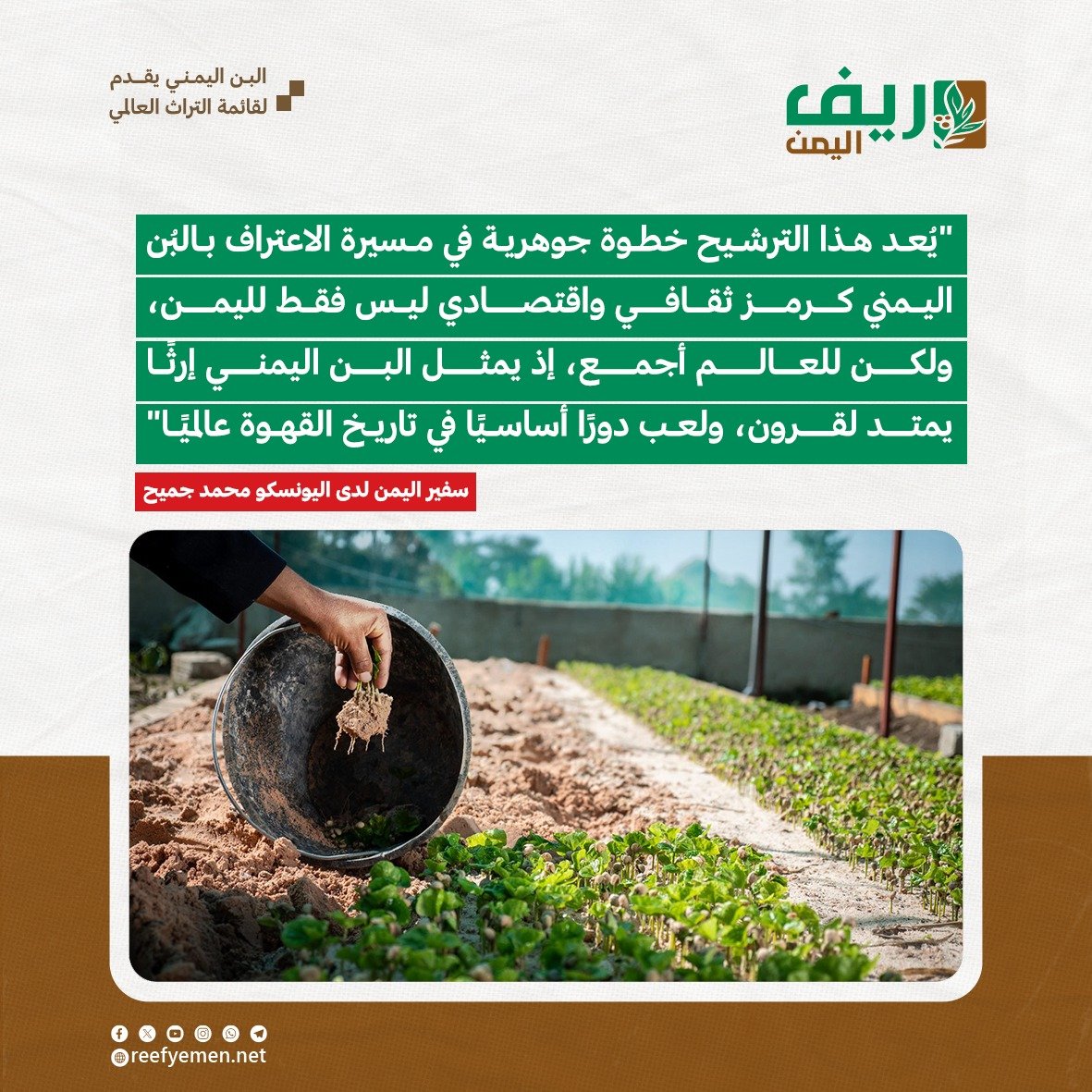 اليمن تقدم ملف "البن" إلى اليونسكو