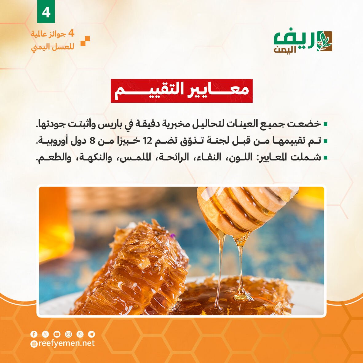 العسل اليمني يفوز بأربع جوائز دولية