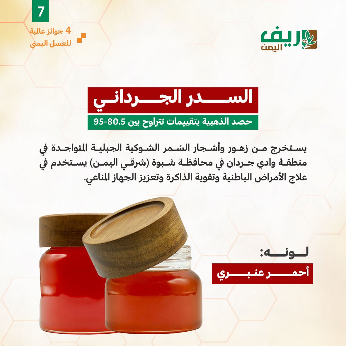 العسل اليمني يفوز بأربع جوائز دولية