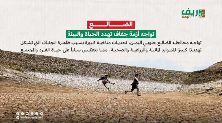 الضالع تواجه أزمة جفاف تهدد الحياة والبيئة