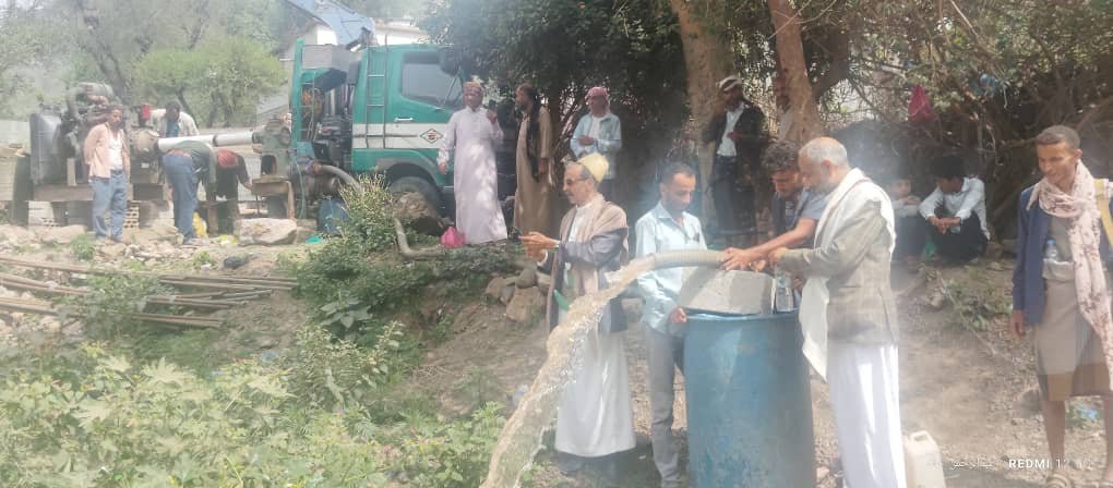 تعز.. مشروع مياه بني يوسف يعود بعد توقف 15 عامًا