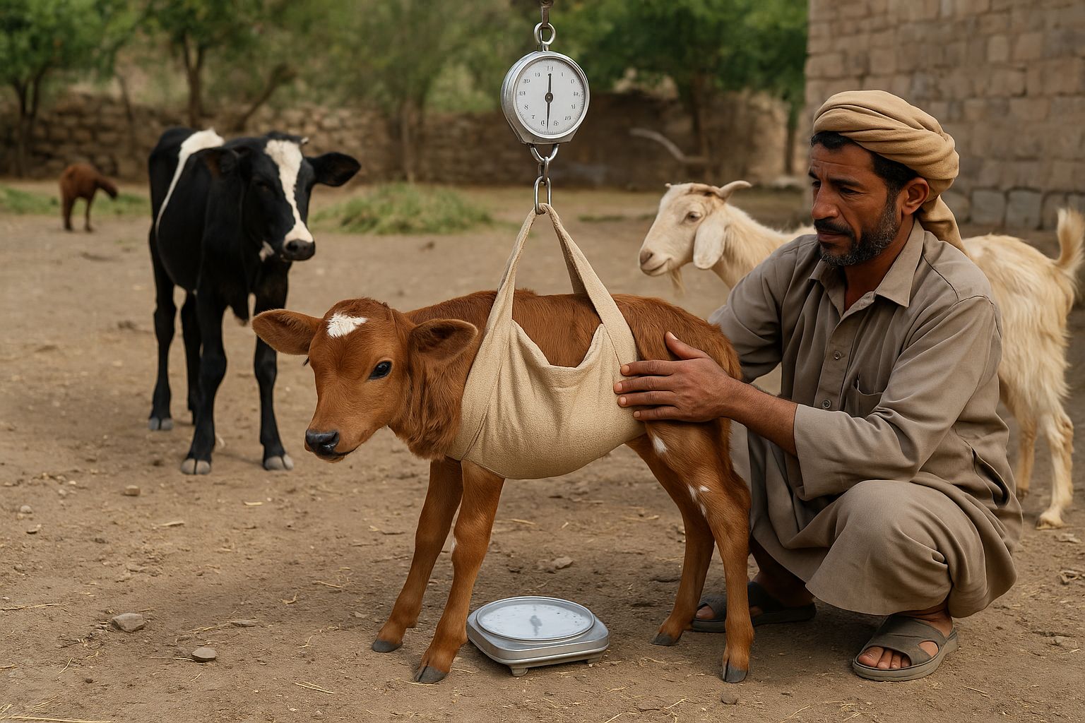 The Importance and Requirements of Weighing Newborn Livestoc