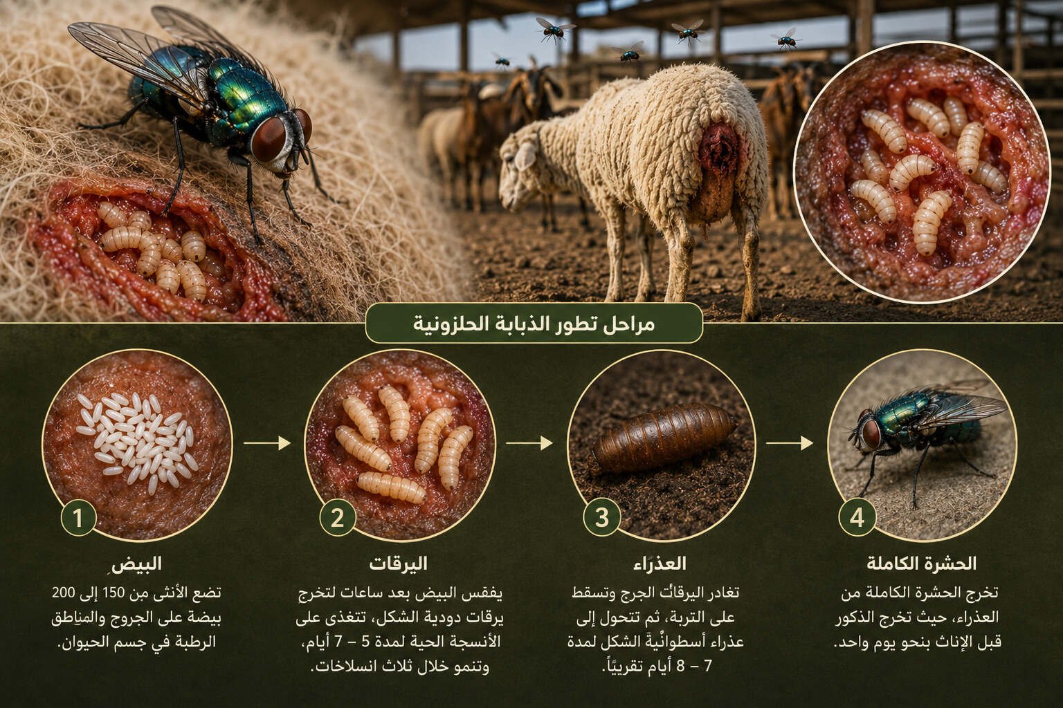 أسباب انتشار الذباب الأزرق وطرق مكافحته